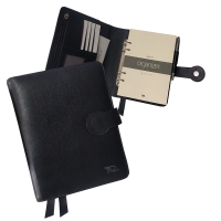 Caderno Organizer Couro Raffai - Preto